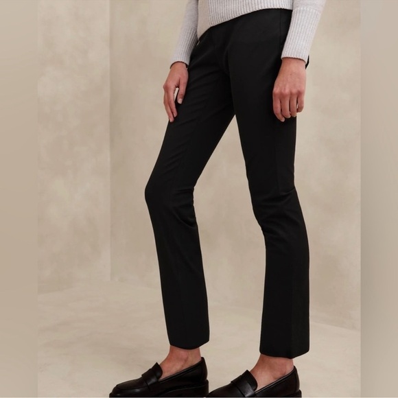 NWT! Banana Republic Black Curvy Sloan Slim Ankle Pant - Multiple 💛 - Picture 3 of 3